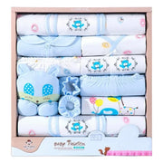 18 Pcs Newborn Baby Girl Clothes Sets 0-6 Months Cotton Infant Girl Set Soft Autumn Baby Boys Clothing Toddler Baby Hat Bib