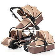 3 in 1 baby stroller Luxury High Landscape baby pram portable baby pushchair multifunctional Newborn Carriage double faced