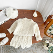 NewbornSet Sweater+Pant Child Long Sleeve Clothing Suit Knitted Pullover Baby Clothes 3M-2Y