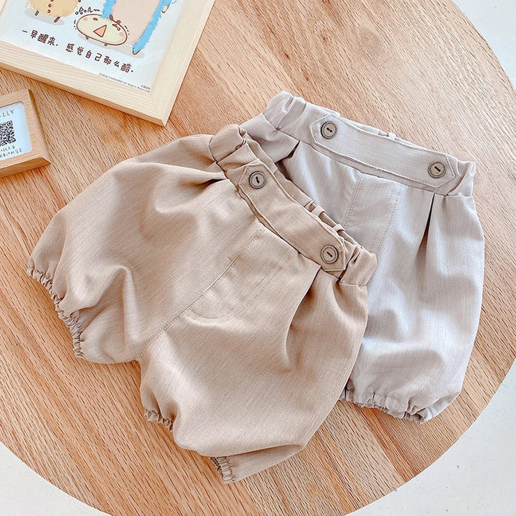 Infant Kids, Boys Long Sleeve T-shirt + Shorts 2Pcs Clothing Sets