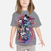 Kids Mickey Mouse Clothing T shirts Print Girls Boys Children Mickey shirt Baby Toddler Tops Cartoon Full Short Sleeves Clothes