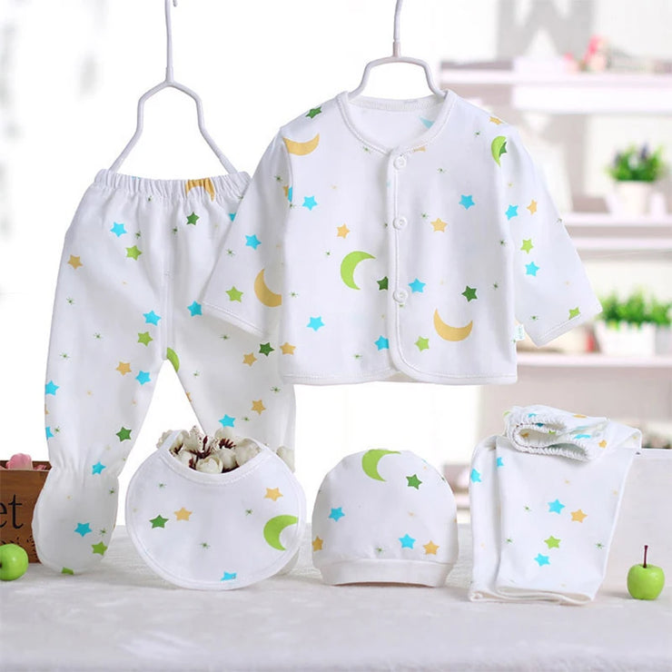 "5Piece Baby Girl Toddler Boy Clothes Cartoon Cute Letter Set BC1150"