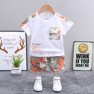 Boys' Casual Children's Children's Clothing Casual Short-sleeved Shorts