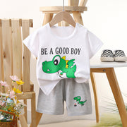 Short-sleeved Suit Pure Cotton Boys' Clothes