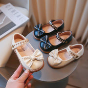 Spring New Girls' Casual Leather Shoes