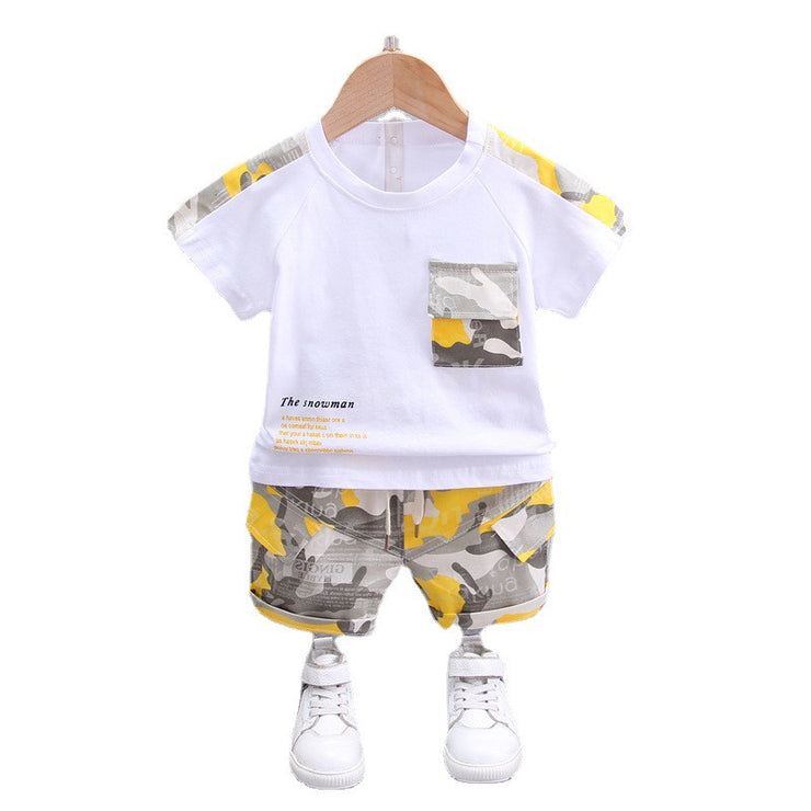 Boys' Casual Children's Children's Clothing Casual Short-sleeved Shorts