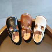 Style Leather Shoes, Soft-soled Velcro, Girls shoes