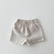 Ins Baby Loose Thin Cotton And Linen Shorts Childish Style