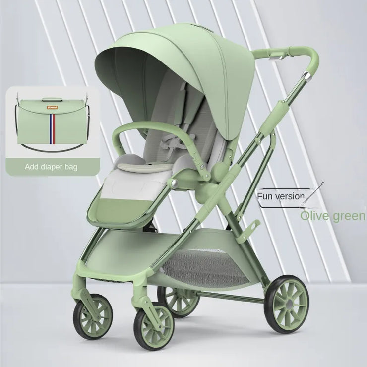 Portable Baby Strollers Baby Travel Folding Infant Trolley Pram shock High view Can sit or lie down Baby Carriage light stroller